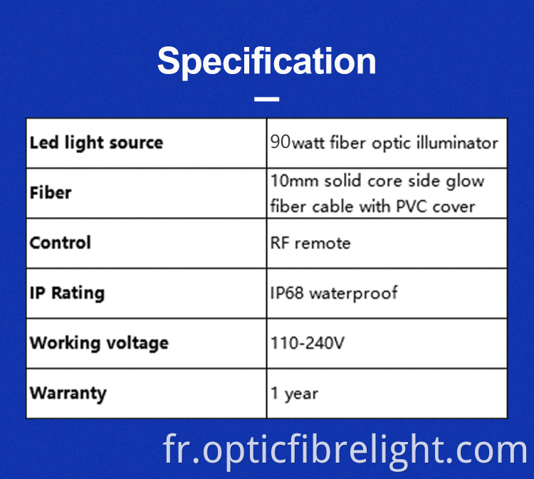 Fiber Optic Pool Light